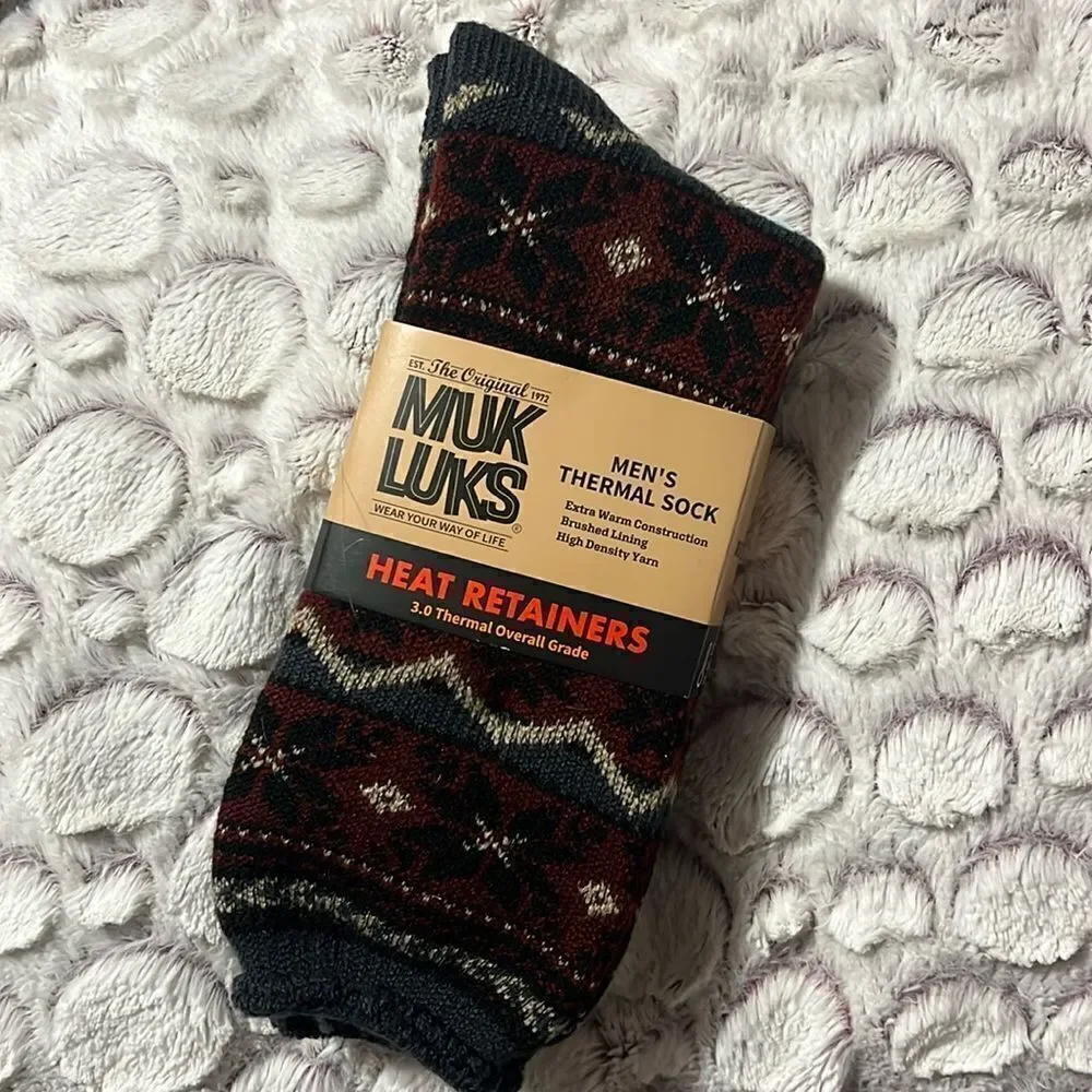 NEW WITH TAGS MEN’S MUK LUKS THERMAL SOCKS